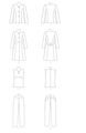 B6740 Damen Top Hose Mantel Jackett, Butterick