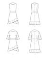 B6729 Damen Kleid, Butterick