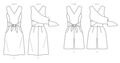 B6760 Damen Kleid Einteiler, Butterick