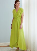 B6756 Damen Overall Kleid Schärpe, Butterick