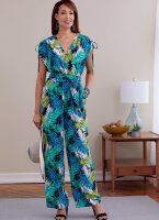 B6756 Damen Overall Kleid Schärpe, Butterick