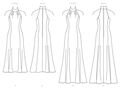 V1748 Damen Kleid, Schnittmuster von Vogue