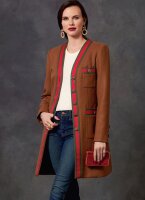 V1643 Damen Shirt Kleid Jackett, Vogue