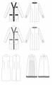 V1643 Damen Shirt Kleid Jackett, Vogue
