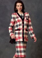 V1643 Damen Shirt Kleid Jackett, Vogue