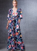 V1735 Damen Kimono Kleid, Vogue