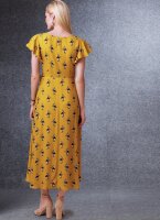 V1734 Damen Flügelärmel Kleid Überwurf, Vogue