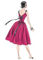 V1696 Damen Kleid, Schnittmuster von Vogue