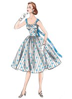 V1696 Damen Kleid, Schnittmuster von Vogue