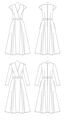 V1672 Damen Kleid, Schnittmuster von Vogue