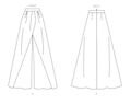 V1702 Damen Hose, Schnittmuster von Vogue