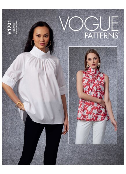 V1701 Damen Top, Schnittmuster von Vogue