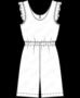 6134 Overalls, Schnittmuster von Burda