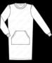 6109 Bequeme Sweatshirts, Kleid mit Känguru-Tasche,...
