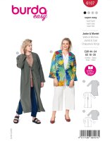 6107 Blusenjacke, Leichte Sommerjacke, Burda