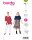 6105 Shirtbluse mit Volant und Seitenschlitzen, Burda