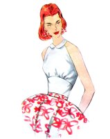 8645 Vintage Set Tops F, 2019, Simplicity