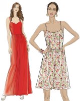 8635 Kleid und Overall in großen Größen...