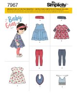 S7967, S8304  Baby Kombination Simplicity Schnittmuster
