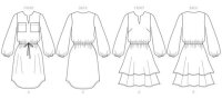 B6806 Damen Kleid, Butterick