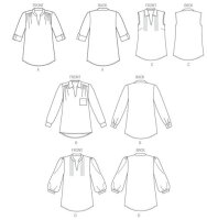 B6801 Damen Top, Butterick