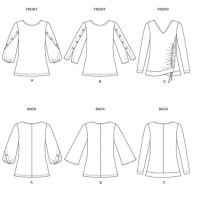 B6709 Damen Top, Butterick