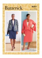 B6821 Damen Shirt Jackett, Butterick