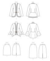 B6821 Damen Shirt Jackett, Butterick