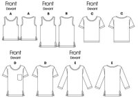 B6797 Damen Tops, Butterick
