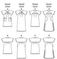 B6755 Damen Kleid, Butterick