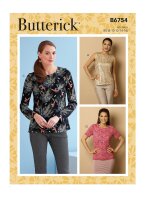 B6754 Damen Tops, Butterick