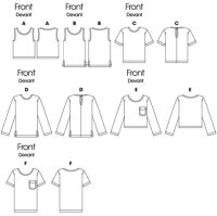B6751 Damen Tops Pullover, Butterick
