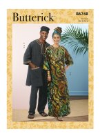 B6748 Damen, Herren Hose Tunika Caftan Hut Überwurf,...