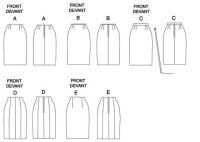 B6746 Damen Gürtel Röcke, Butterick