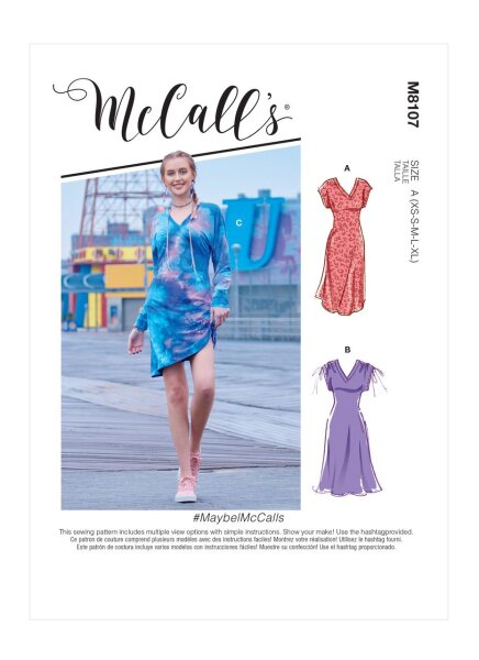 M8107 Damen Kleid, Schnittmuster von McCalls