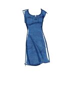 M8164 Damen Gürtel Flügelärmel Kleid Pullover, McCalls