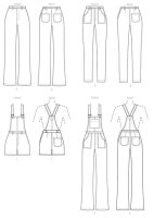 M8162 Damen Jeans Overall, McCalls