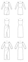 M8174 Damen Kleid, Schnittmuster von McCalls
