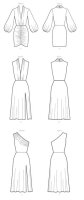 M8142 Damen Kleid, Schnittmuster von McCalls