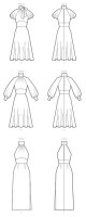 M8141 Damen Kleid, Schnittmuster von McCalls