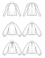 M8147 Damen Tops, Schnittmuster von McCalls