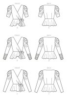 M8146 Damen Tops, Schnittmuster von McCalls