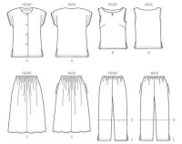 M8159 Damen Shirt Top Hose, McCalls