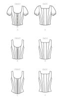 M8182 Damen Tops, Schnittmuster von McCalls