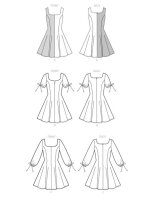 M8196 Damen Kleid, Schnittmuster von McCalls