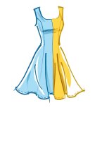 M8196 Damen Kleid, Schnittmuster von McCalls