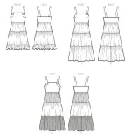 M8193 Damen Kleid, Schnittmuster von McCalls