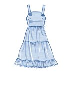 M8193 Damen Kleid, Schnittmuster von McCalls