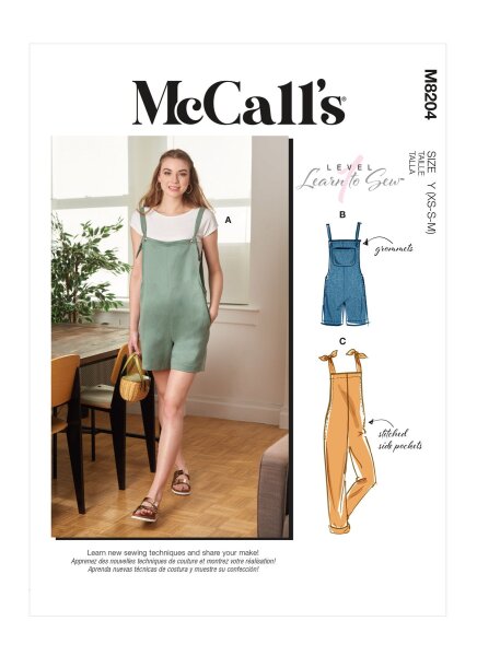 M8204 Damen Overall, McCalls
