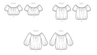 M8201 Damen Tops, Schnittmuster von McCalls